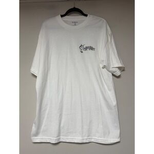 Del Sol Key West Graphic T-Shirt Mens Large White Excellent Florida Key Souvenir